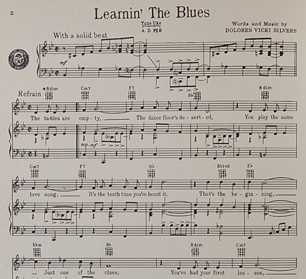 1955 LEARNIN THE BLUES Dolores V Silvers FRANK SINATRA  